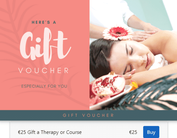 Gift vouchers for healing therapy or course Dublin The Dublin Wellbeing Centre, Dublin 2